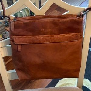 Jack Georges brown leather tote
